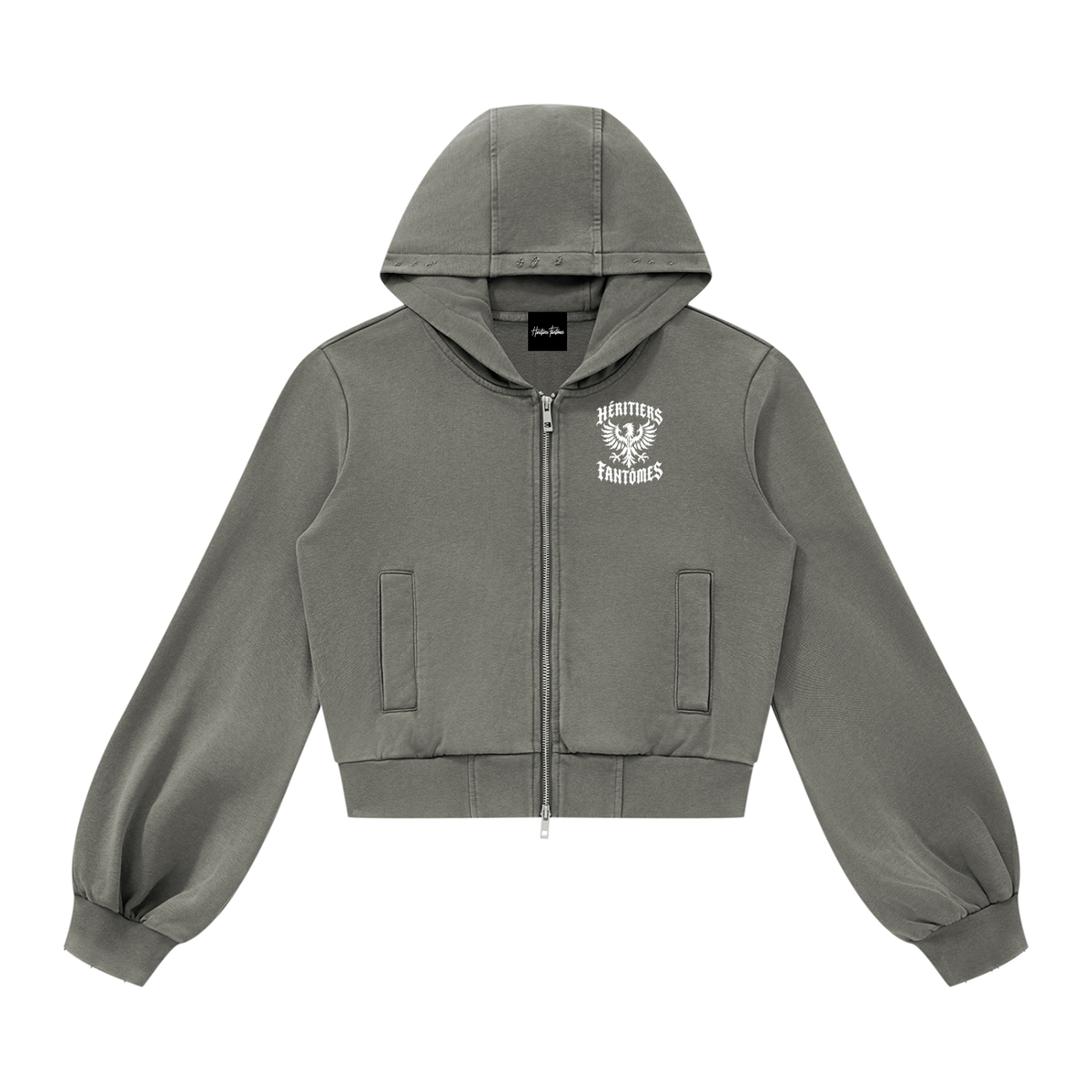 HÉRITIERS FANTÔMES // WOMEN’S WASHED ZIP HOODIE