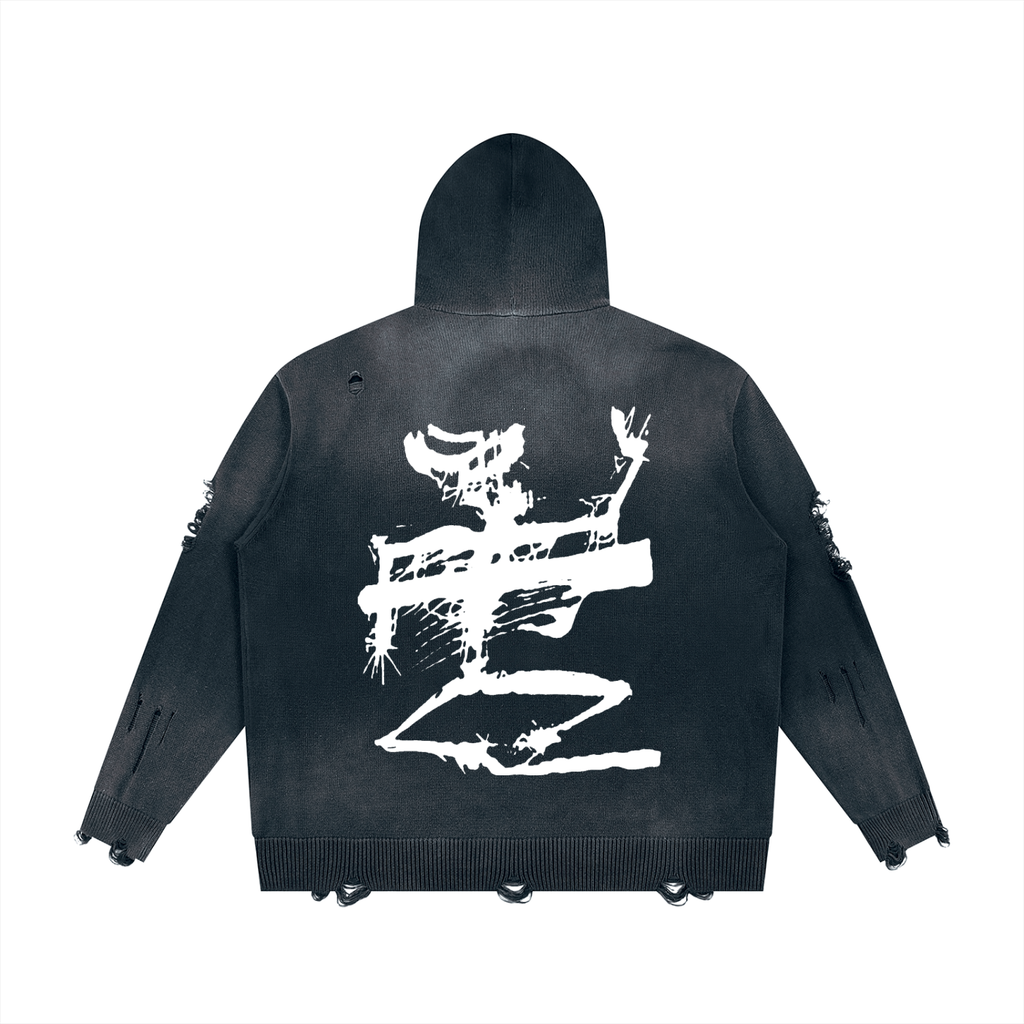 HÉRITIERS FANTÔMES // SKELETON ZIP HOODIE