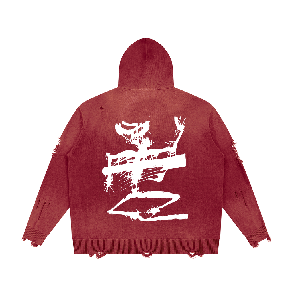 HÉRITIERS FANTÔMES // SKELETON ZIP HOODIE