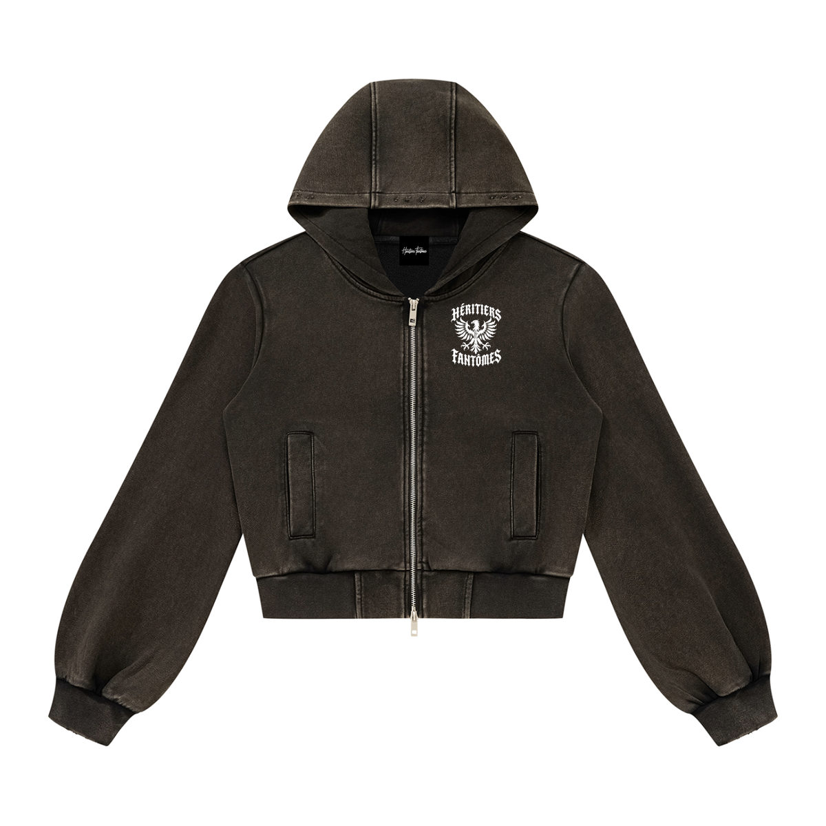 HÉRITIERS FANTÔMES // WOMEN’S WASHED ZIP HOODIE