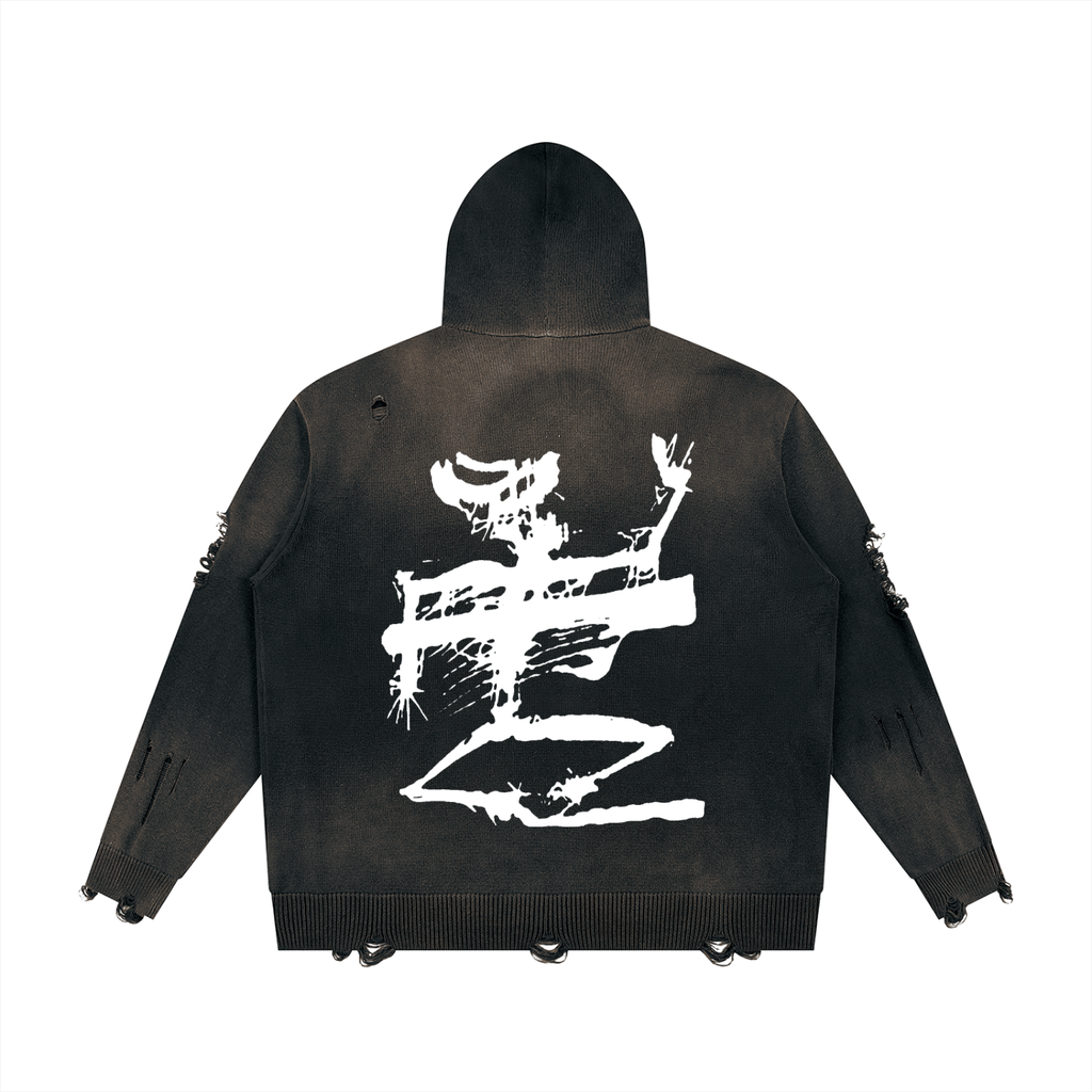 HÉRITIERS FANTÔMES // SKELETON ZIP HOODIE